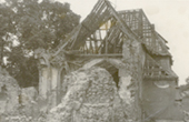 Zniszczona witynia - rok 1945